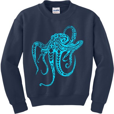 Tribal Octopus Kids Sweatshirt