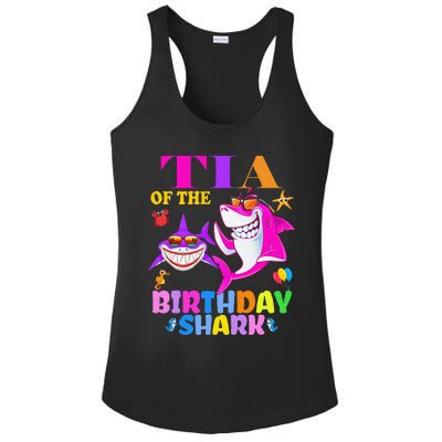 Tia Of The Birthday Shark Tia Shark MotherS Day Mom Shark Ladies PosiCharge Competitor Racerback Tank