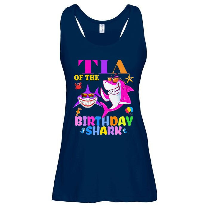 Tia Of The Birthday Shark Tia Shark MotherS Day Mom Shark Ladies Essential Flowy Tank