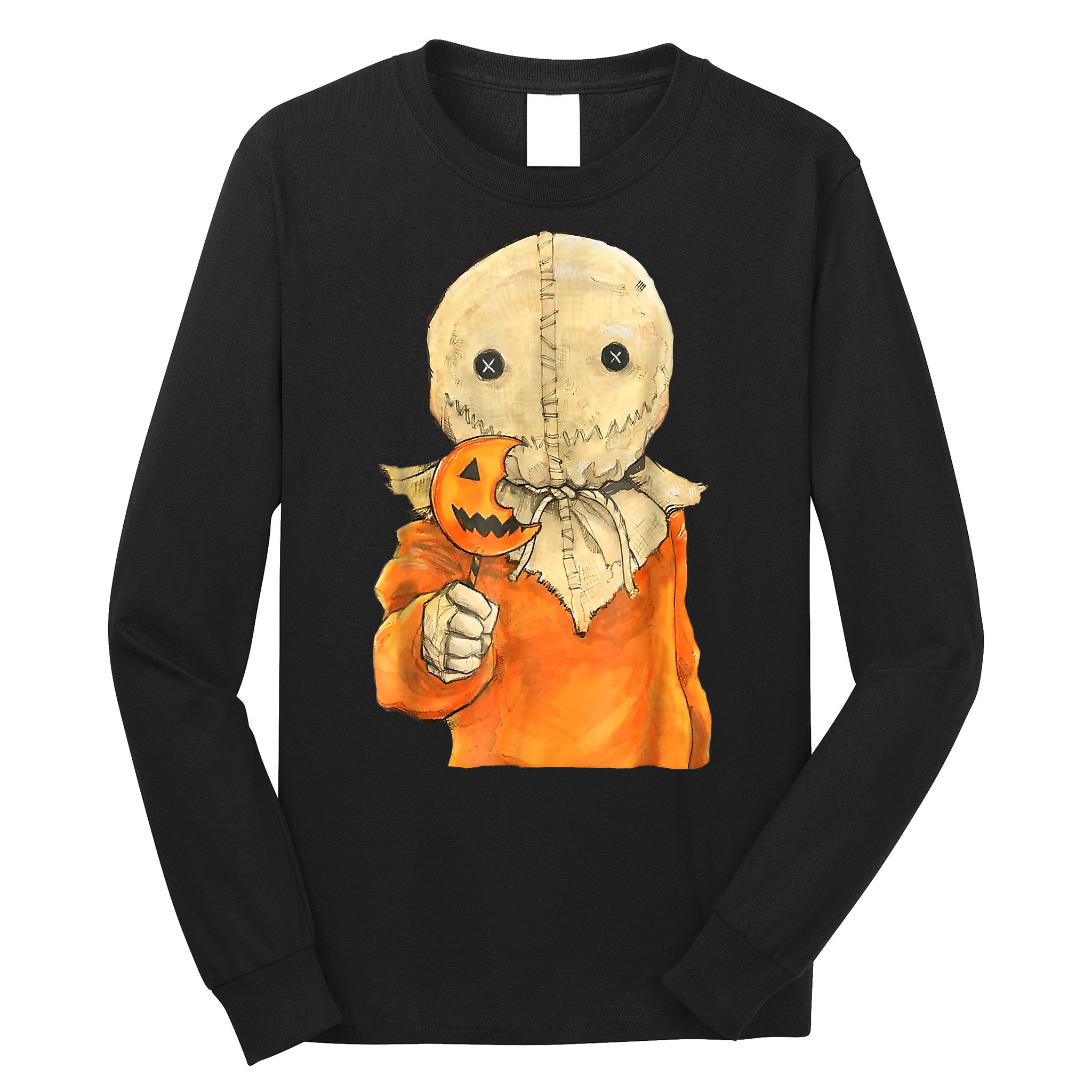 Trick Or Treat Funny Cute Sam Halloween Costume Long Sleeve Shirt
