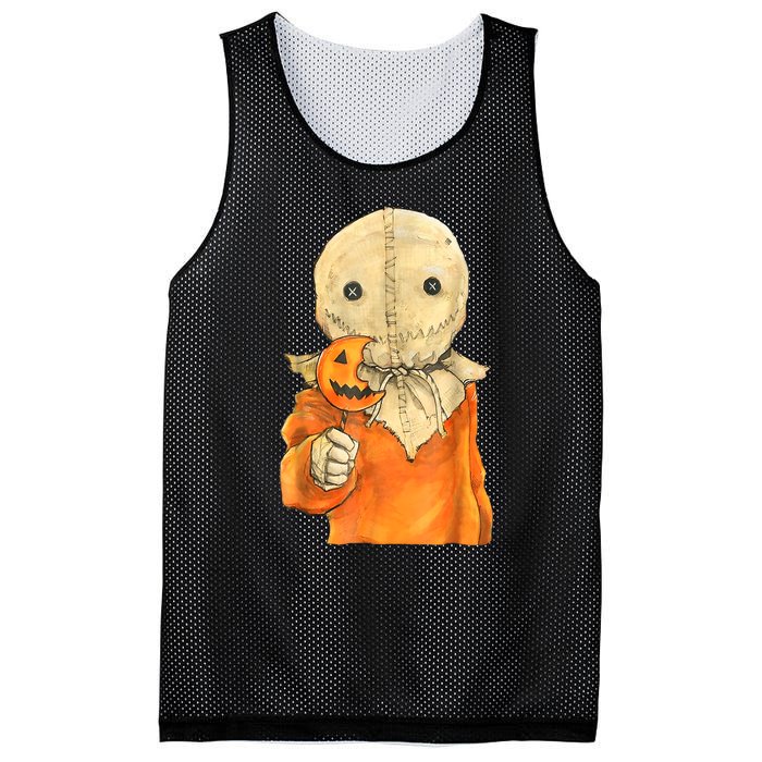 Trick Or Treat Funny Cute Sam Halloween Costume Mesh Reversible Basketball Jersey Tank