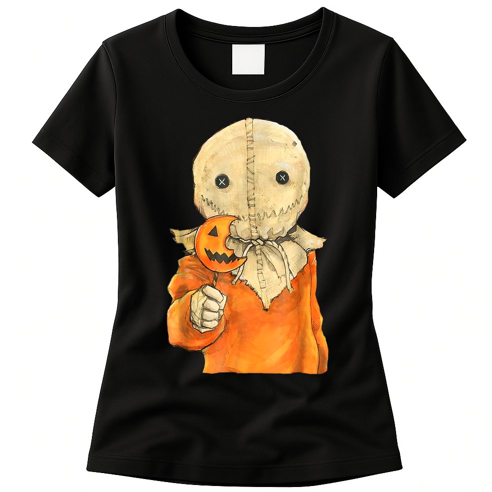 Trick Or Treat Funny Cute Sam Halloween Costume Womens T-Shirt