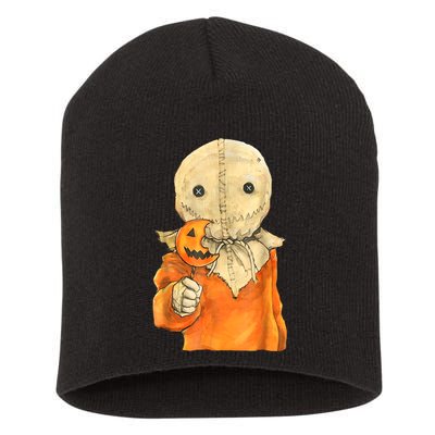 Trick Or Treat Funny Cute Sam Halloween Costume Short Acrylic Beanie