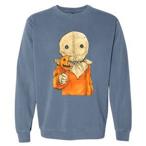 Trick Or Treat Funny Cute Sam Halloween Costume Garment-Dyed Sweatshirt