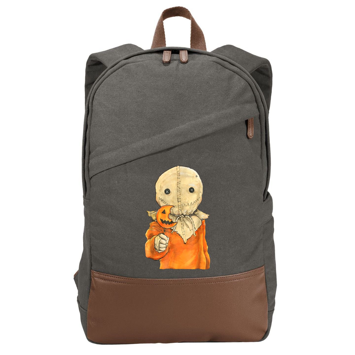 Trick Or Treat Funny Cute Sam Halloween Costume Cotton Canvas Backpack