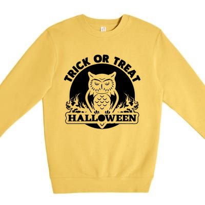 Trick Or Treat Halloween Premium Crewneck Sweatshirt