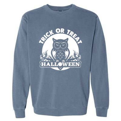 Trick Or Treat Halloween Garment-Dyed Sweatshirt