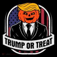 Trump Or Treat Halloween Pumpkin Parody Tall T-Shirt