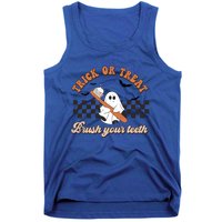 Trick Or Treat Brush Your Teeth Funny Halloween Dentist Funny Gift Tank Top