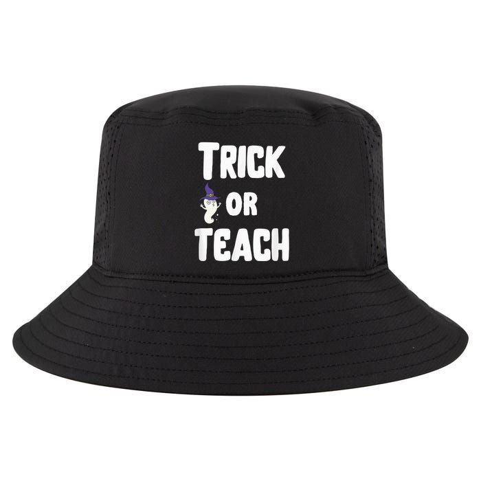 Trick Or Teach Funny Teacher Halloween - Teacher Halloween Cool Comfort Performance Bucket Hat