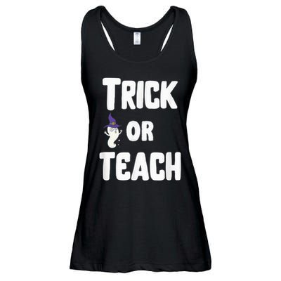 Trick Or Teach Funny Teacher Halloween - Teacher Halloween Ladies Essential Flowy Tank