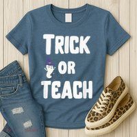 Trick Or Teach Funny Teacher Halloween - Teacher Halloween Womens T-Shirt