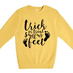 Trick Or Treat Smell My Feet Premium Crewneck Sweatshirt