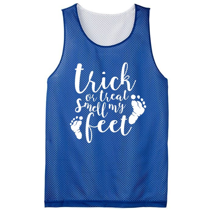 Trick Or Treat Smell My Feet Mesh Reversible Basketball Jersey Tank