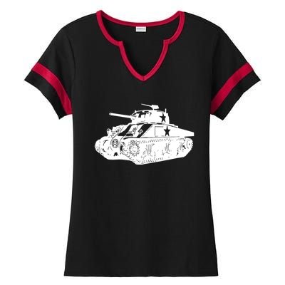 Tanks On Tanks Summer Tankception White Ladies Halftime Notch Neck Tee