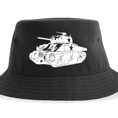 Tanks On Tanks Summer Tankception White Sustainable Bucket Hat