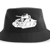 Tanks On Tanks Summer Tankception White Sustainable Bucket Hat