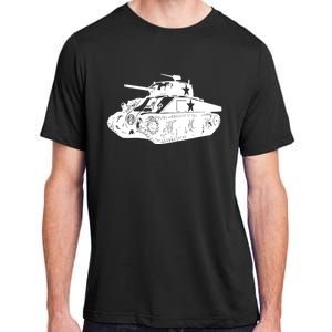 Tanks On Tanks Summer Tankception White Adult ChromaSoft Performance T-Shirt