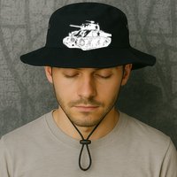Tanks On Tanks Summer Tankception White Bucket Hat
