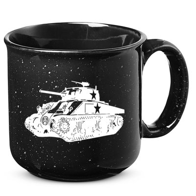 Tanks On Tanks Summer Tankception White 15oz Campfire Ceramic Mug
