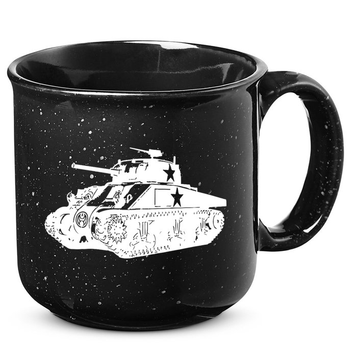 Tanks On Tanks Summer Tankception White 15oz Campfire Ceramic Mug