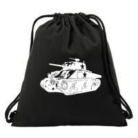 Tanks On Tanks Summer Tankception White Drawstring Bag