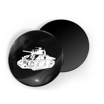 Tanks On Tanks Summer Tankception White Magnet