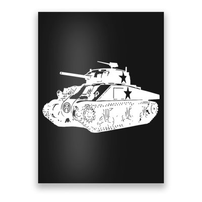 Tanks On Tanks Summer Tankception White Poster