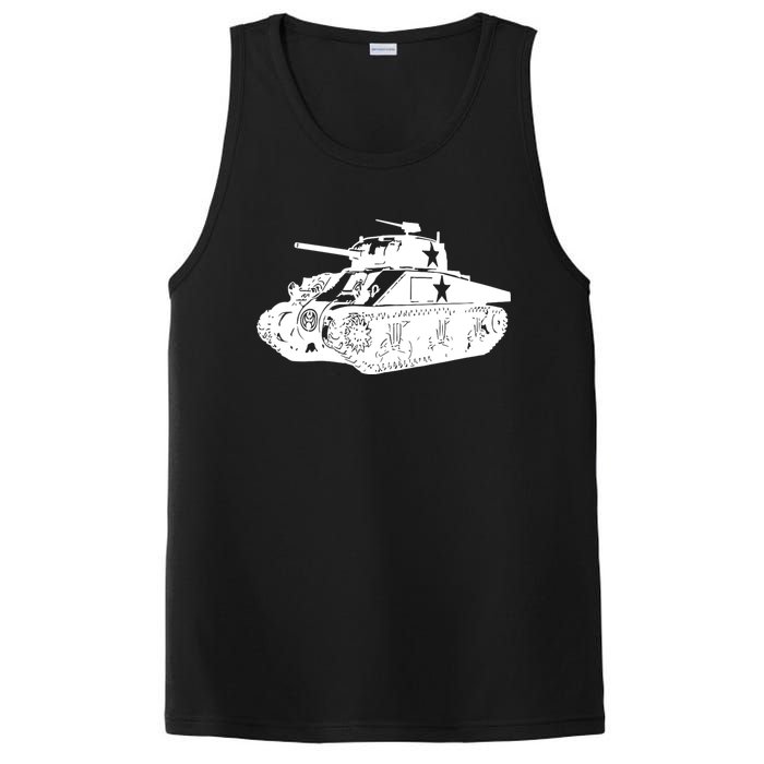 Tanks On Tanks Summer Tankception White PosiCharge Competitor Tank