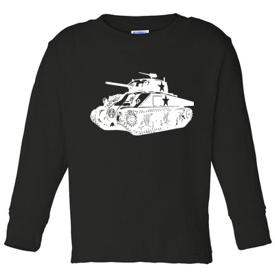Tanks On Tanks Summer Tankception White Toddler Long Sleeve Shirt