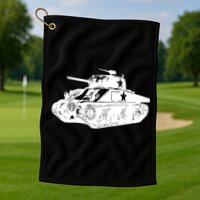 Tanks On Tanks Summer Tankception White Golf Towel