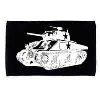 Tanks On Tanks Summer Tankception White Microfiber Hand Towel