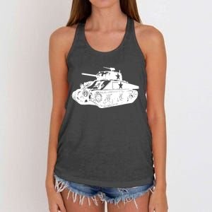 Tanks On Tanks Summer Tankception White Women's Knotted Racerback Tank