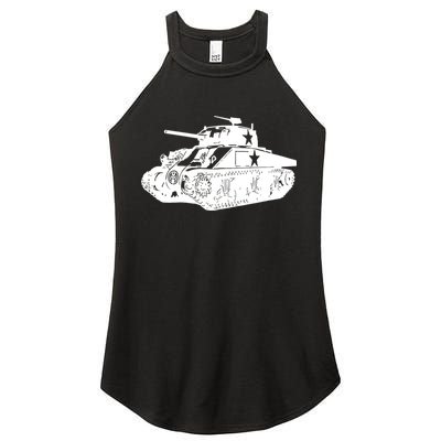 Tanks On Tanks Summer Tankception White Women's Perfect Tri Rocker Tank