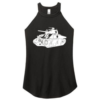 Tanks On Tanks Summer Tankception White Women's Perfect Tri Rocker Tank