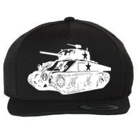 Tanks On Tanks Summer Tankception White Wool Snapback Cap