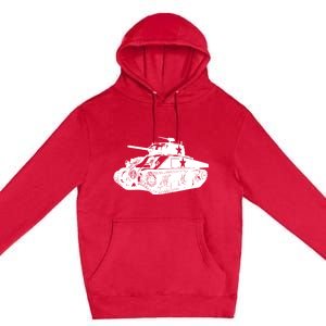 Tanks On Tanks Summer Tankception White Premium Pullover Hoodie