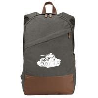 Tanks On Tanks Summer Tankception White Cotton Canvas Backpack