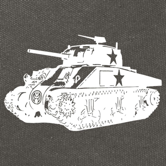 Tanks On Tanks Summer Tankception White Cotton Canvas Backpack