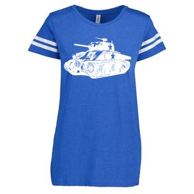 Tanks On Tanks Summer Tankception White Enza Ladies Jersey Football T-Shirt