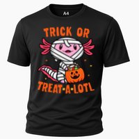 Trick or Treat A Lotl Axolotl Halloween Costume Cooling Performance Crew T-Shirt