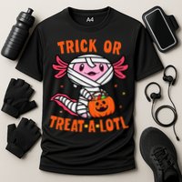 Trick or Treat A Lotl Axolotl Halloween Costume Cooling Performance Crew T-Shirt