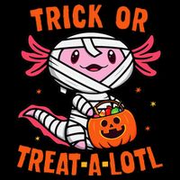 Trick or Treat A Lotl Axolotl Halloween Costume Cooling Performance Crew T-Shirt