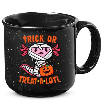 Trick or Treat A Lotl Axolotl Halloween Costume 15oz Campfire Ceramic Mug