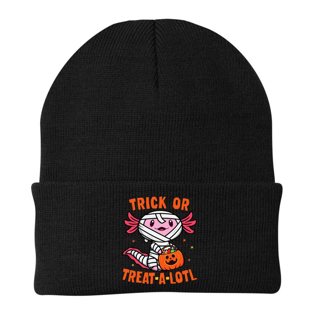 Trick or Treat A Lotl Axolotl Halloween Costume Beanie