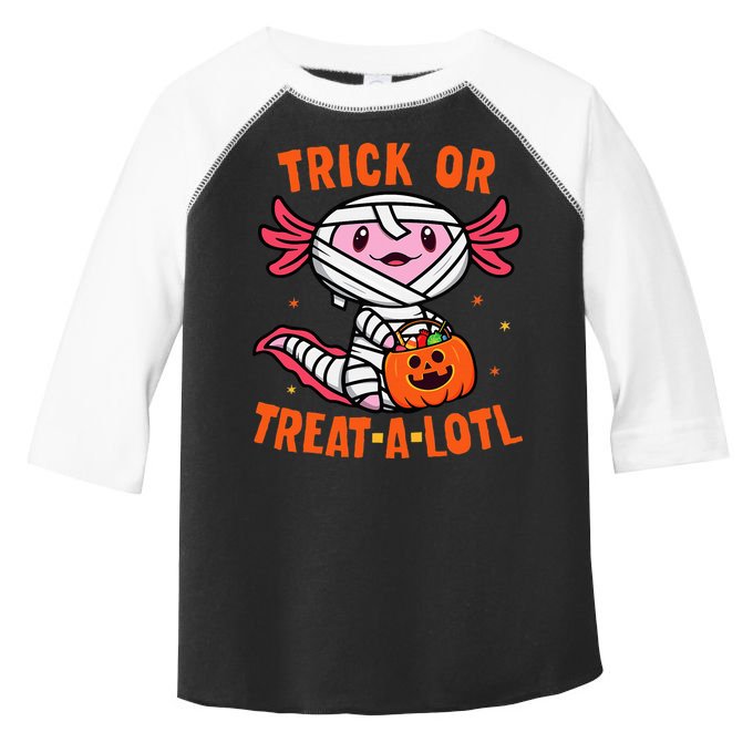 Trick or Treat A Lotl Axolotl Halloween Costume Toddler Fine Jersey T-Shirt