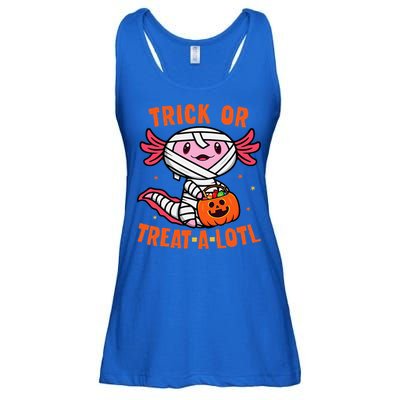 Trick or Treat A Lotl Axolotl Halloween Costume Ladies Essential Flowy Tank
