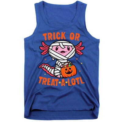 Trick or Treat A Lotl Axolotl Halloween Costume Tank Top