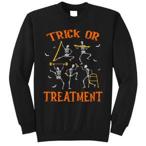 Trick Or Treatment Pt Physical Therapy Therapist Halloween Sweatshirt