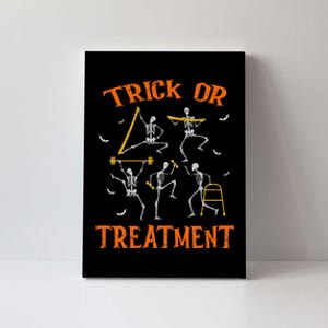 Trick Or Treatment Pt Physical Therapy Therapist Halloween Canvas